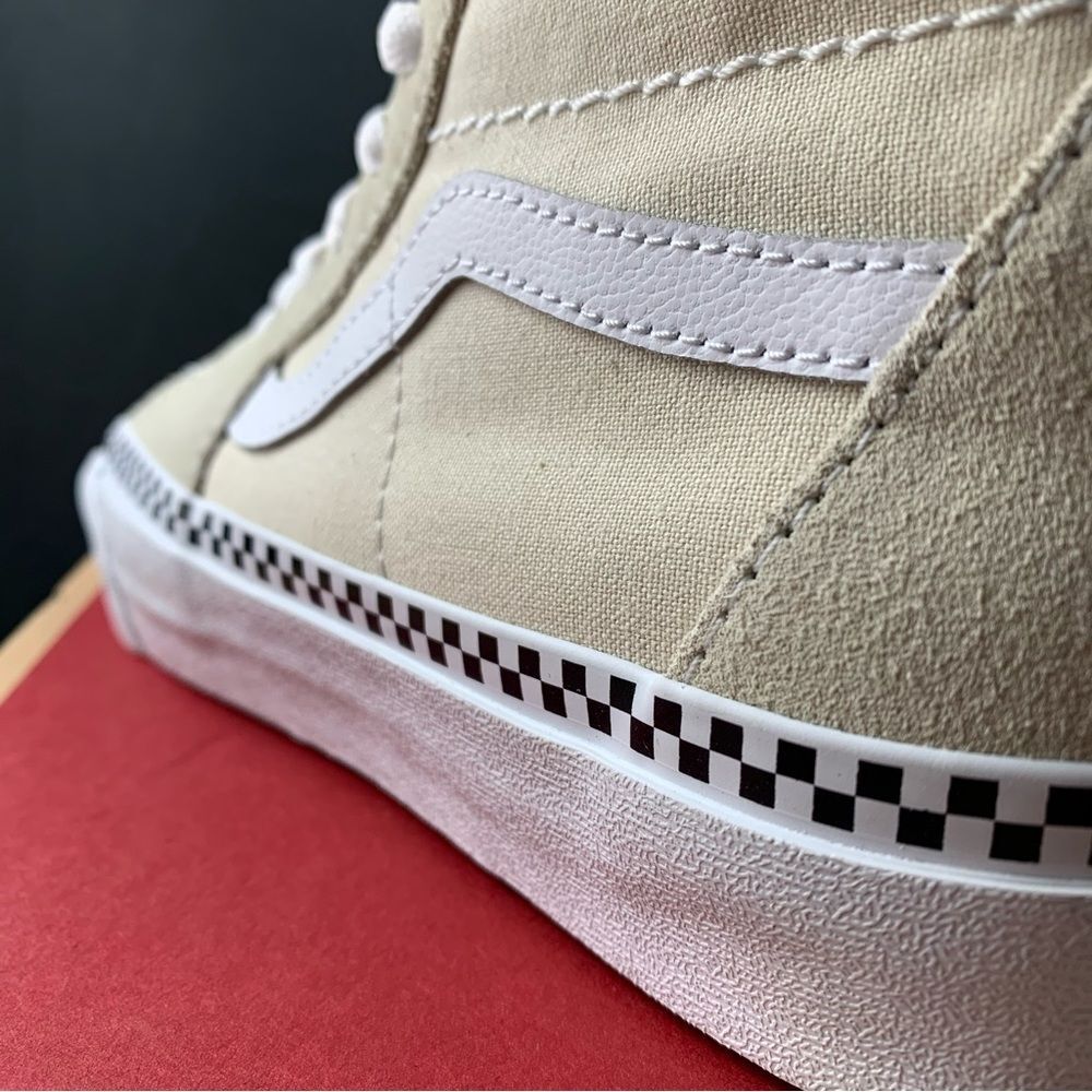 Vans Sk8-Hi Tan Checkered Tapered Women's Various Sizes - Picture 8 of 13